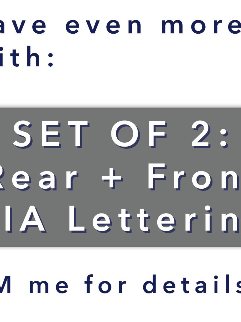 REAR 2022 - 2024 Kia Sorento Letters Plastic Overlay in Matte Black - Picture 3 of 15